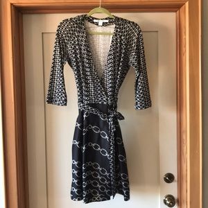 Diane Von Furstenburg printed wrap dress